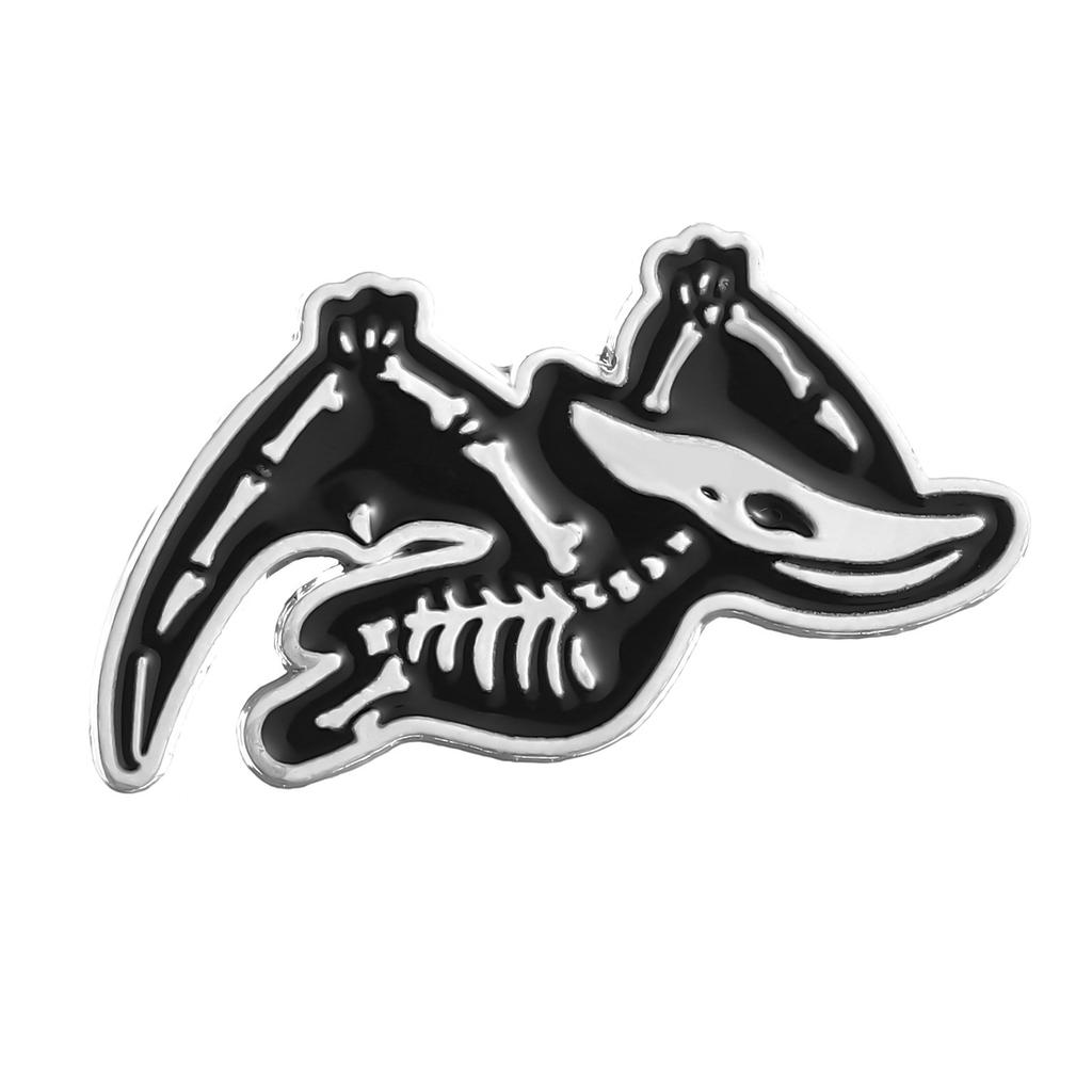 Charming Metal Crane Shape Brooch Fashionable And Decorative Enamel Pin All For
