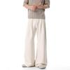 American street retro solid color drape trousers men's trendy brand loose wide-leg casual versatile old money style trousers