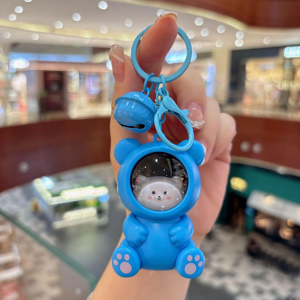 Panda & Capybara Luminous Keychain: Cute Night Light & Bag Pendant