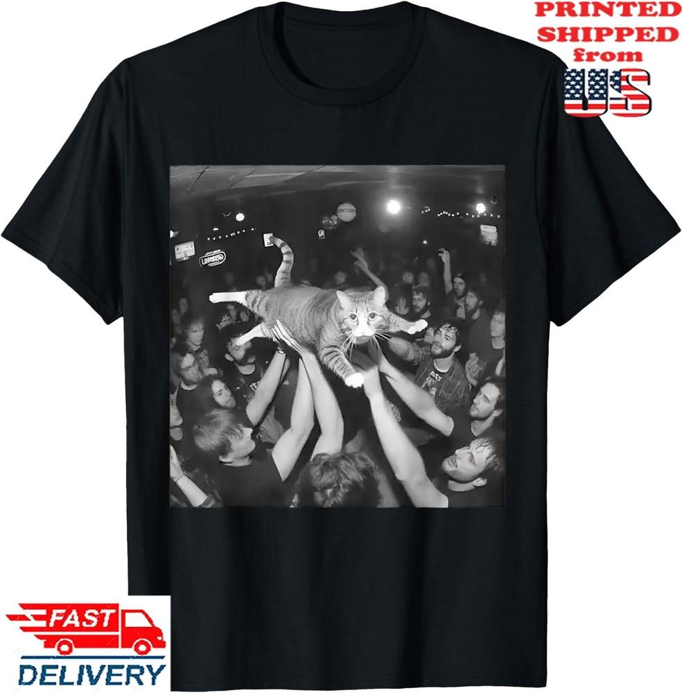 Funny Cat Rock Show Cat Meme Funny Cat Gang  T-Shirt, Unisex Tee Unisex T-Shirt S