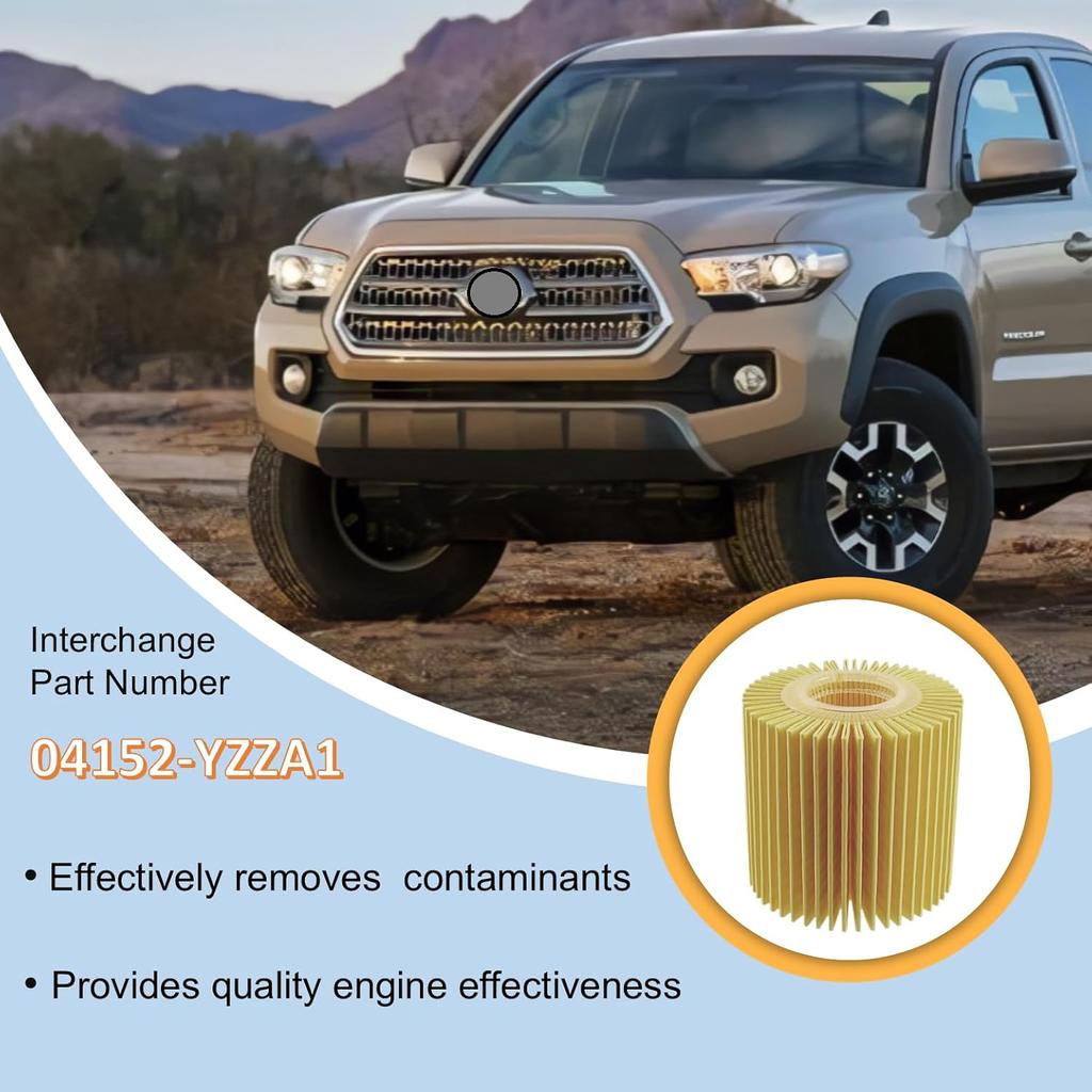 Oil Change Tool Kit, 04152-YZZA1 Oil Filter Tool, Oil Filter Wrench, Drain Plug, Gasket For Select Toyota, Tacoma, Camry, Tundra, RAV4, Highlander,