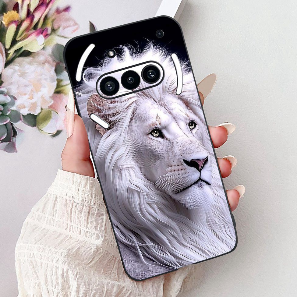 Téléphone pour rien (3a) A059 Coque Pour Nothing Phone 3a Étui Silicone Mode Luxe Fleurs Chat Mignon Drôle Peint Pare-chocs Souple