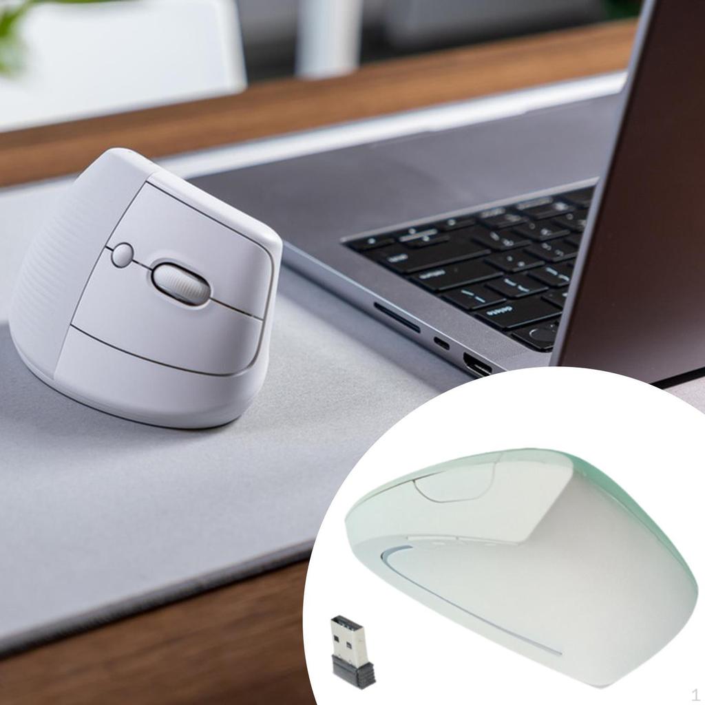 Ergonomic Vertical Wireless Mice Portable Lightweight Optical Carpal