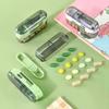 Precise Cutting Portable Pill Cutter 2 In 1 Halve/Quartering Pill Splitter Dustproof Adjustable Medicine Divider Travel