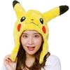 Sazac Fleece Kigurumi Cap, Pokémon Pikachu, TMY-027, One Size Fits All
