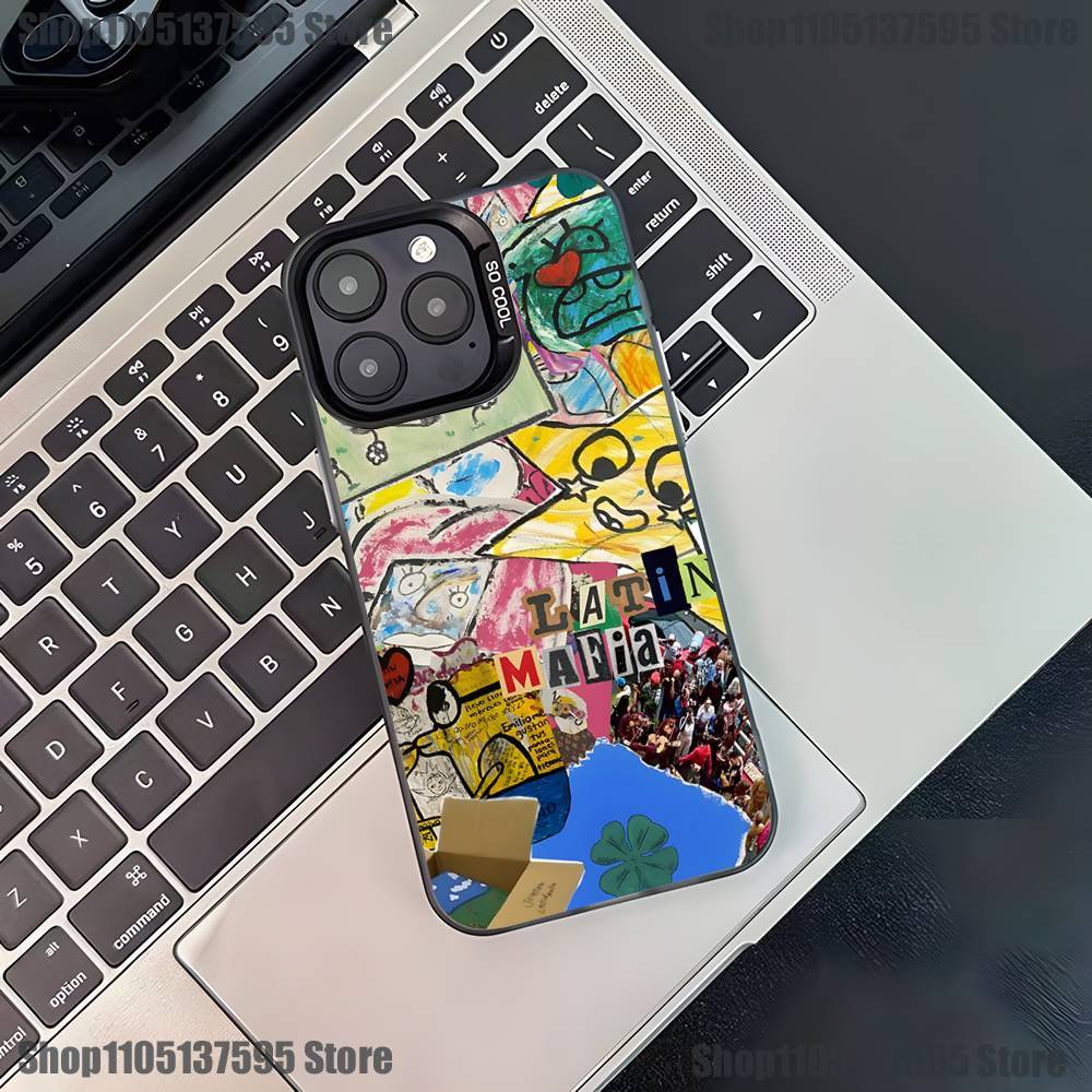 Latin Mafia Music Group Phone Case For iPhone 17,16,15,14,13,12,11,Pro,XS,Max,Plus,Mini,SE4,E Black Matte Shockproof Cover