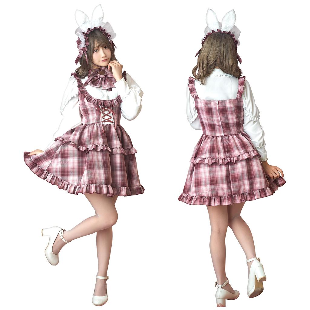 Clearstone British Bunny Cosplay Halloween Dolly Rose Rose Femme