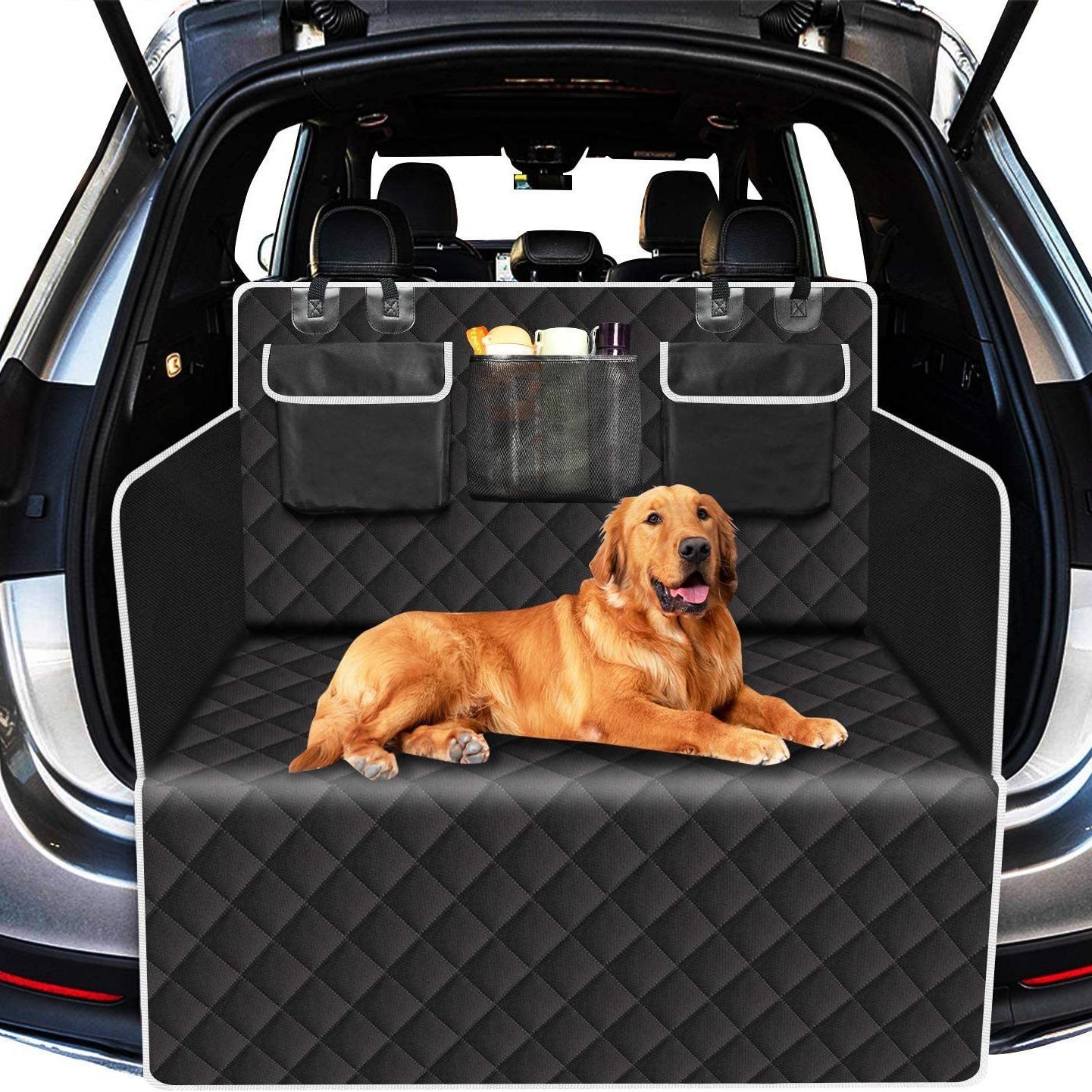 

Car Backseat Mat with Integrated Pet Carrier Durable Pet Travel Mat