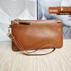 Korean Style Genuine Leather Multi-Functional Women's Wristlet Clutch Wallet