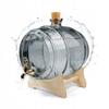 GLASS BARREL 5L GREY Barrel Keg with Tap Christmas Gift Juice
