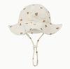 Spring Summer 0-3Y Boys And Girls Fisherman's Hats Adjustable Gauze Caps Infant Bucket Caps Cute Solid Beanies