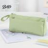 Large Capacity Storage for Rulers Pencil Case with Zipper And Handle, Durable Oxford Solid Color Portable Stationery Organizer School Organizer,