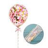 5 inches  Shower Party Supplies Birthday Transparent Balloon Cake Topper Cake Decoration Confetti Balloon