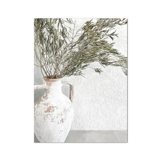 Spanish Architecture Puglia Village Photography Poster & Prints Green Leaf Indoor Plants Painting Decor Boho Picture Home Decor