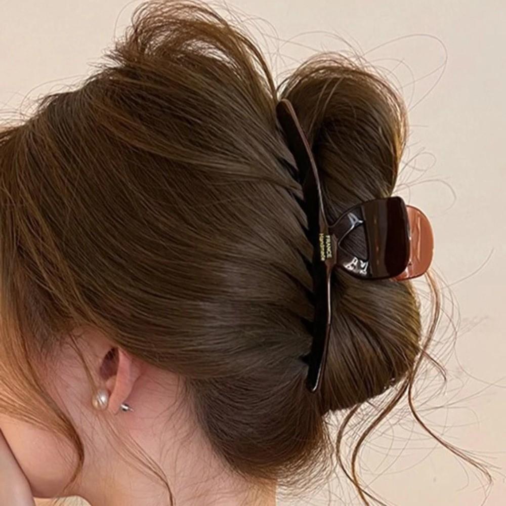 Elegant Acetic Acid Hair Claws Vintage Crab Hairpins Fashion Acetate Large Shark Clip  Girls