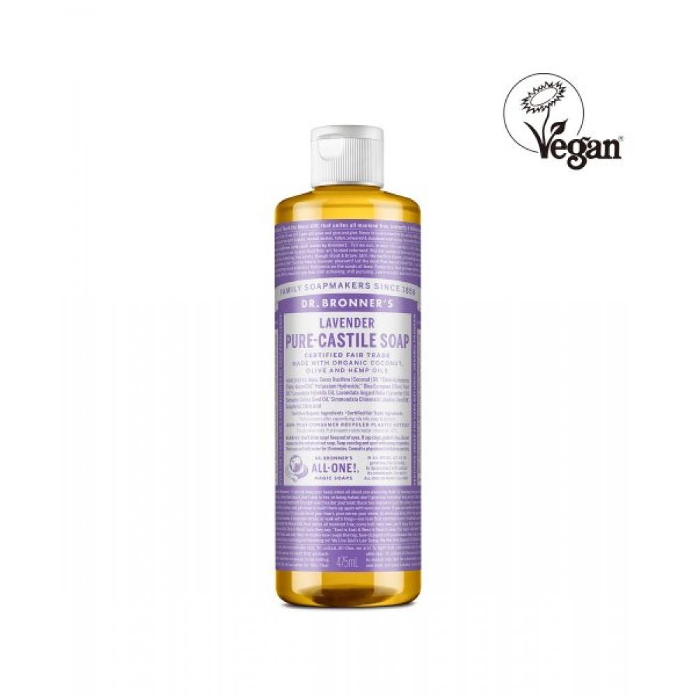 Dr.bronner S [face   Body cleanSer] Lavender Pure caStile Soap 475ml Lavender 475ml