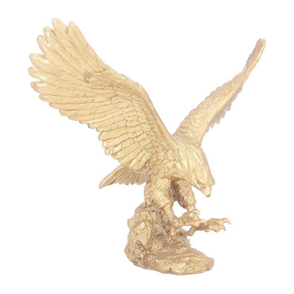 Majestic Eagle Statue Eagle Sculpture Tall Eagle On Rocks Statue Resin Ornament for TV Cabinet Wine