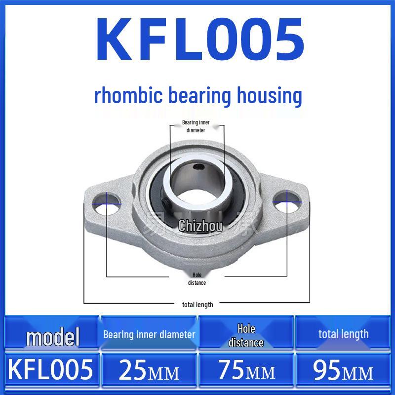 Zinc Alloy Diamond Flange Bearing KFL Series: KFL08, KFL000-KFL006