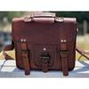 Men's 11" New Vintage Leather Satchel Messenger Man Handbag Laptop Briefcase Bag