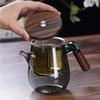 600ml One Tough Tea Filtering High Borosilicate Glass Teapot Lazy Household Brewing Tea Kettle Kung Fu Teaware Set