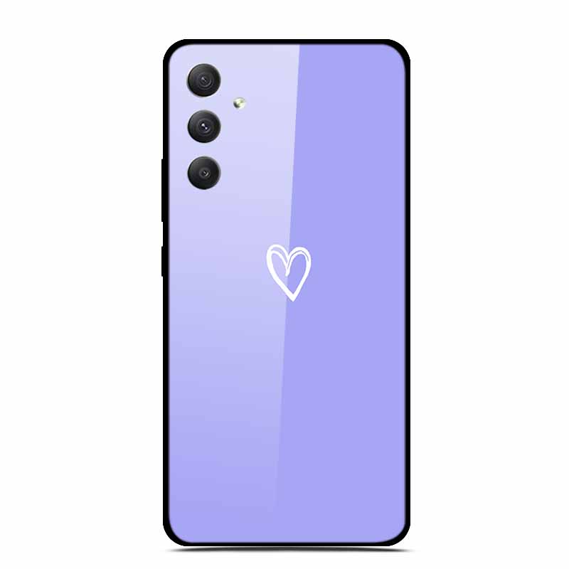 Tempered Glass Cases For Samsung M35 5G Case GalaxyM35 Painted Hard Back Fundas for Samsung Galaxy M35 5G Back Cover Protection