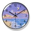 Modern Minimalist Wall Clock Nordic Landscape Ins Style Silent Wall Clock Designer Bedroom Home Decor Orologio Da Parete FYWC