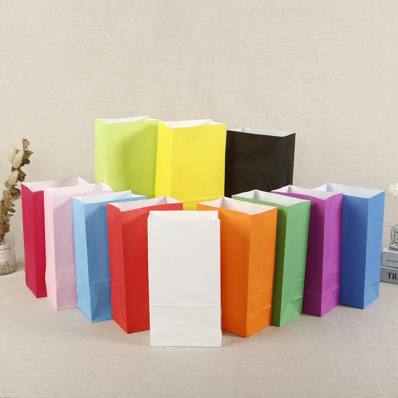 10/20/50pcs Paper Candy Bags Food Packaging Paper Bag Gift Bags Baby Shower Birthday Wedding Party Decoration Paper Craft Bags