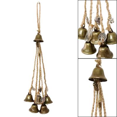 Handmade Twine Witch Bell String Wall Hanging Courtyard Decor Commemorative Wind Chime Christmas Decoration Festival Diy Product