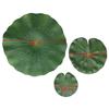 Pack Of 9 Artificial Floating Foam Lotus Leaves Water Lily Pads Ornaments Green