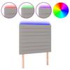 VidaXL LED Headboard Bedroom Furniture Single Bed Accessory Headboard Bed Frame Interior Light Grey 3122554
