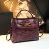 Women's Handbag New Casual Crocodile Pattern Crossbody Shoulder Bag Genuine Leather Women's Bag Temperament Mother Bag
