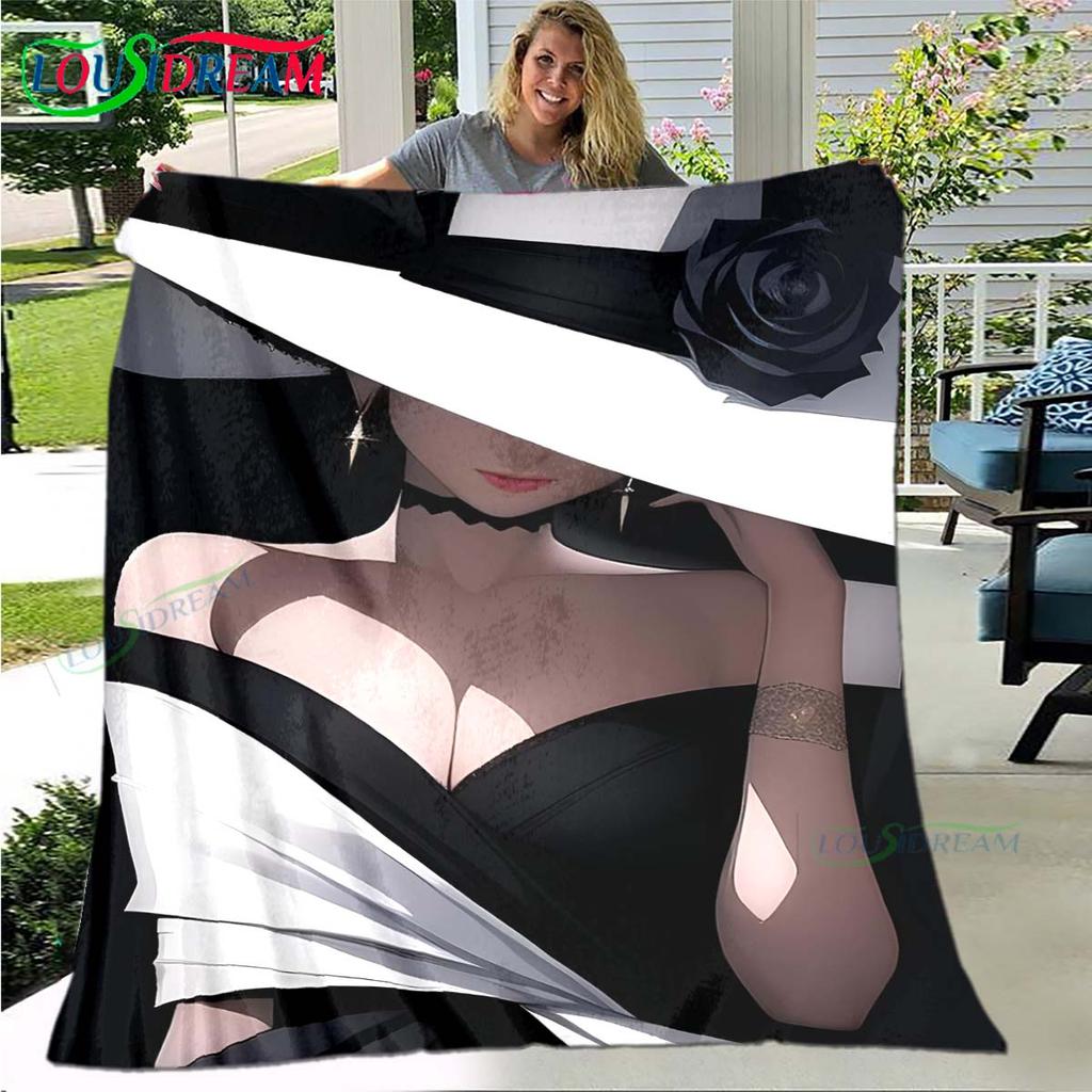Fashion New Woman-Sexy Pattern Blanket Flannel Thin Blanket Portable Home Travel Office Lunch Break Blanket Birthday Gift