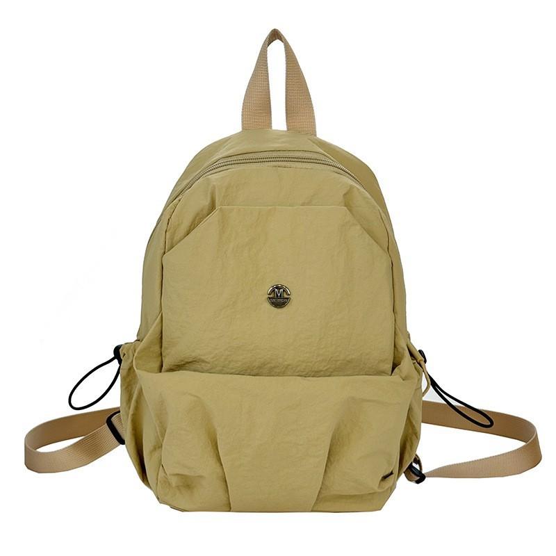 New Pure Color Light Small Backpack Women Simple Large-capacity Chest Bag Casual Travel Commuting All-matching Portable