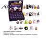 Halloween-Mitgebsel für Kinder Adventskalender 2026, 24 Tage Countdown mit sicheren Spielzeugen Kinder Sammler Mini-Figuren, Gruselige Puppenfiguren Kinder,