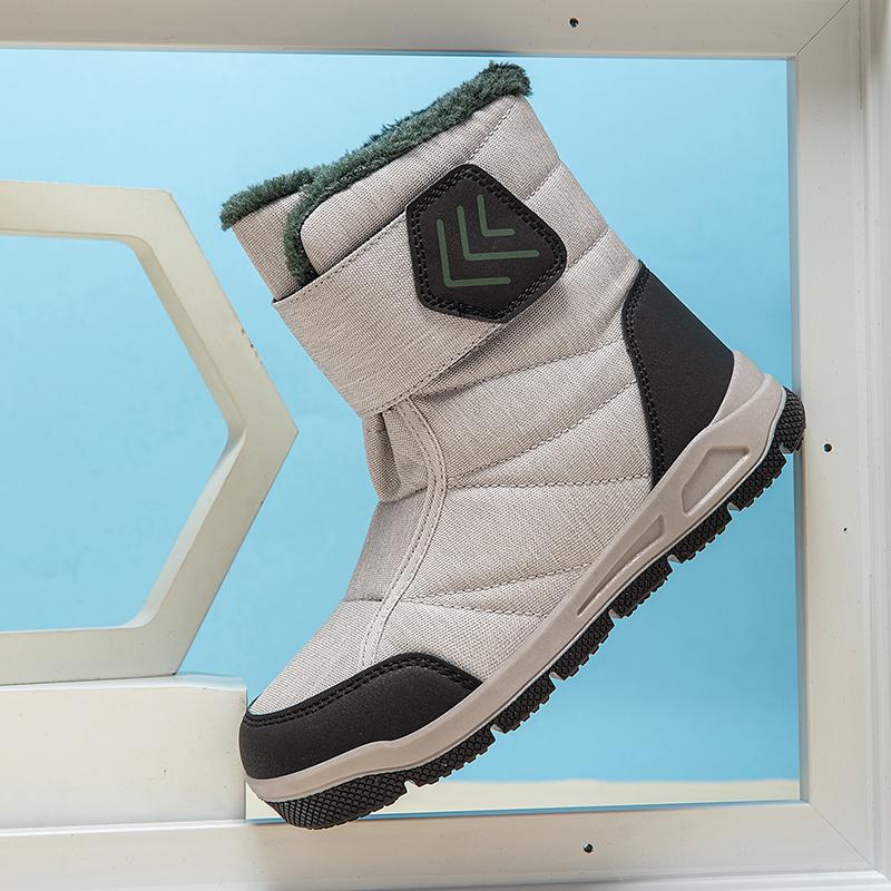 Winter Children's Snow Boots Waterproof Cotton Shoes Thick Warm Non-slip Boots In The Tube Casual Kids High-top Boots