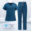 Straight Leg Scrub Set: V-Neck Uniform for ICU, Clinic, OR, Doctors & Nurses
