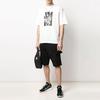 Y 3 T Shirts Men's White Crew Neck Moderate Straight Fit FT1373