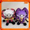 27cm Circus Pierrot Cotton Plush Doll Cute Harlequin Jester Stuffed Toy Gift