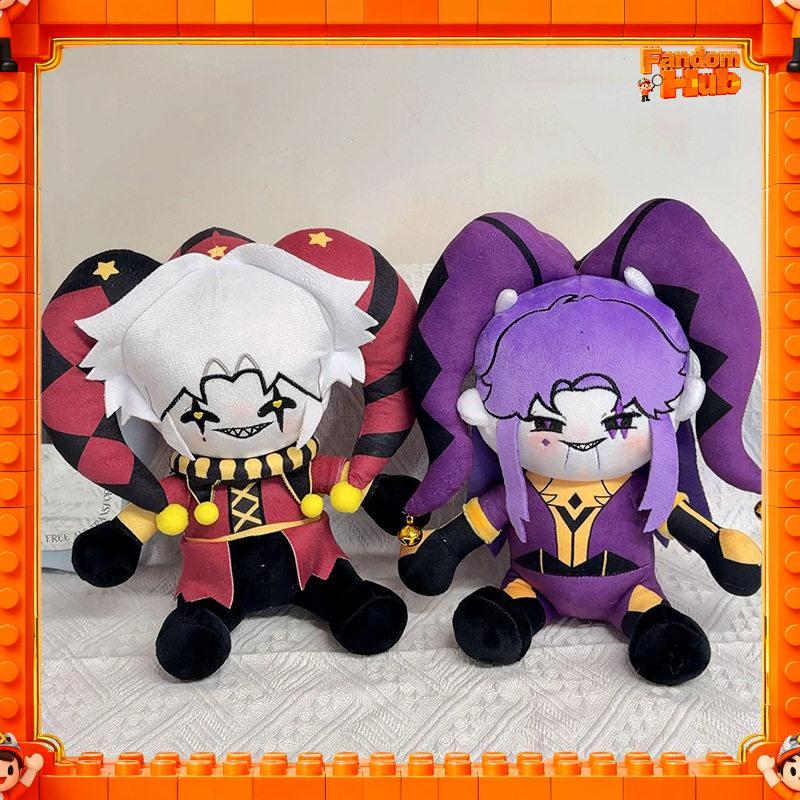 27cm Circus Pierrot Cotton Plush Doll Cute Harlequin Jester Stuffed Toy Gift