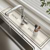 Super Absorbent Kitchen Sink Faucet Mat Drain Pad Table Mats Non-slip Sink Splash Mat Countertop Dining Washable