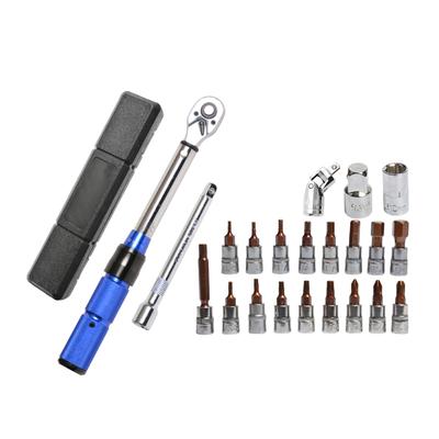 Klucz dynamometryczny z napędem 1/4 cala Zestaw 22 sztuk Dwukierunkowy Regulowany Napęd 72-zębowy Klucz dynamometryczny typu klik