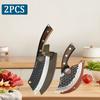WXCOO Multifunctional Fish Cutter Knife Stainless Steel Butcher Knife Meat Cleaver Sharp Blade Bottle Opener Kitchen Knife