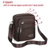 Four Or Six Layer Zipper Waterproof Single Shoulder Messenger Bag Business Bag Wallet