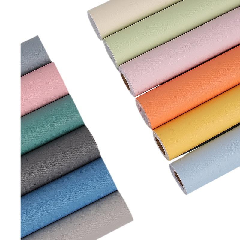 Self-Adhesive Solid Color PVC Wallpaper for Bedroom and Home Décor