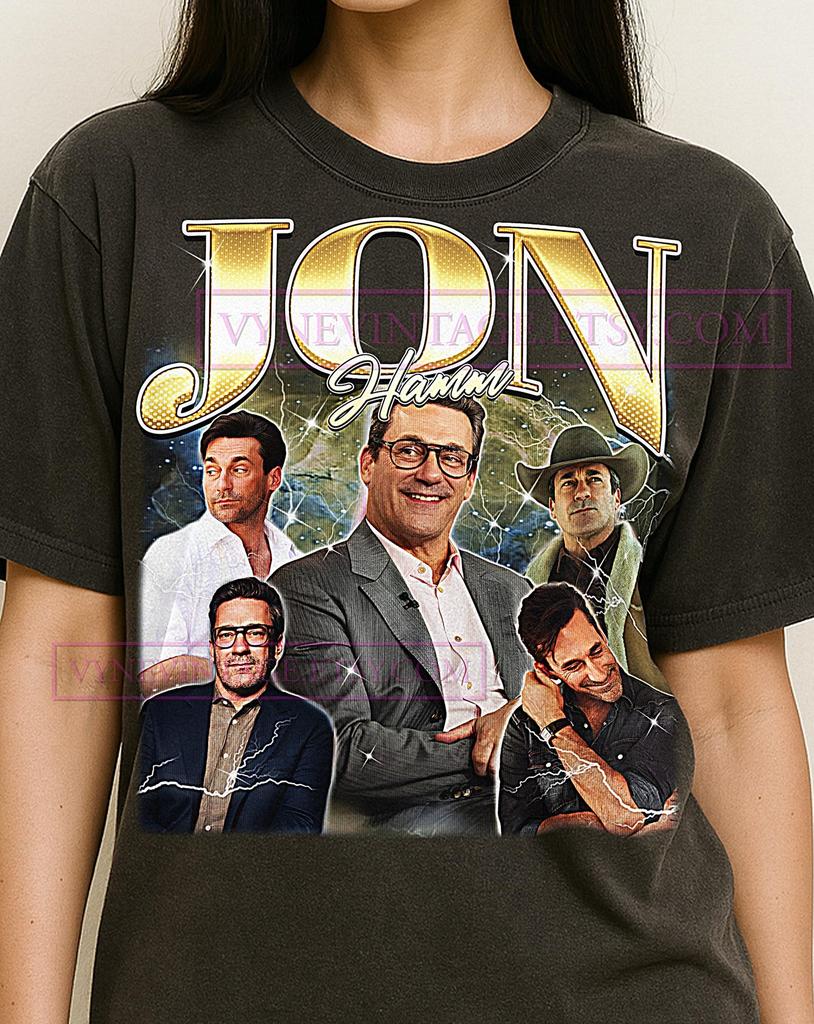 Jon Hamm Bootleg Shirt, Vintage Actor Star Celebrity Performer Tee, 90s Retro Throwback T-shirt, Jon Hamm Sweater