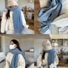 Korean drama Oni red scarf female winter Christmas knitting new thickened warm scarf