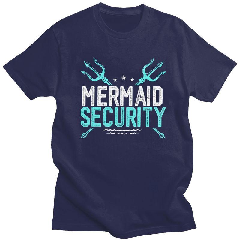 

Custom Mermaid Security Quotes T Shirts for Men 100 Cotton Tees Tshirt Casual Tshirt Clothes 4XL