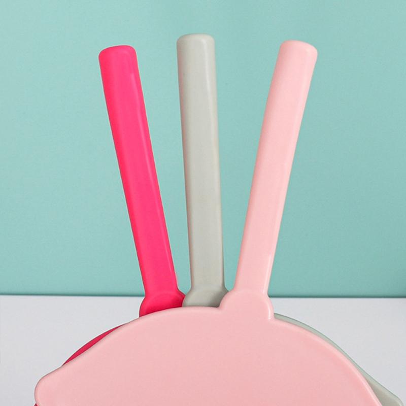 1Pc Handheld Makeup Mirror Lip Shape Makeup Vanity Mirror With Handle Hand Mirror Salon Compact Mirrors Cosmetic Mirror For Women