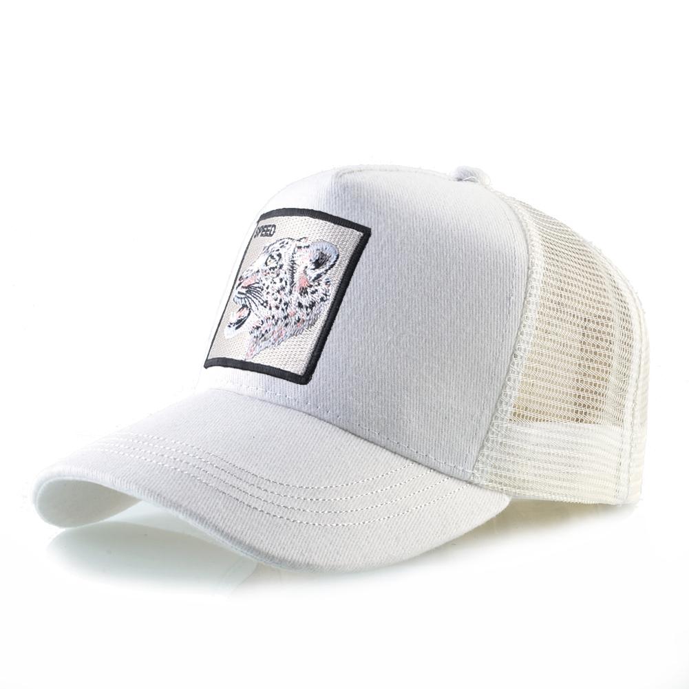 Modische Trucker Caps mit Stickerei Ziegen-Patch Vier Jahreszeiten Snapback Baseballkappe für Männer Frauen Verstellbarer Schirmhut