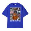 Baby Cute Monkey Punch Graphic Funny T Shirts Unisex Harajuku Summer Short Sleeve T Shirt Men Cotton Crewneck Tshirt Streetwear